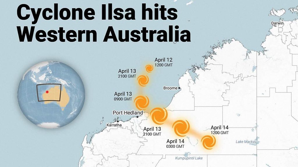 Australiassa selvittiin säikähdyksellä ennätyksellisen kovasta  hirmumyrskystä 