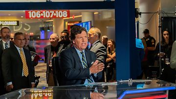 Fox Newsin tähti Tucker Carlson marraskuussa 2022.