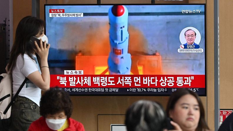 Pohjois-Korean rakettilaukaisu 31. toukokuuta 2023.