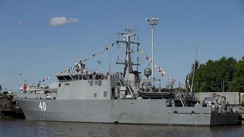 Miinantorjunta-alus Katanpää Turussa vuonna 2016.