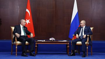 Erdogan ja Putin lokakuussa 2022.