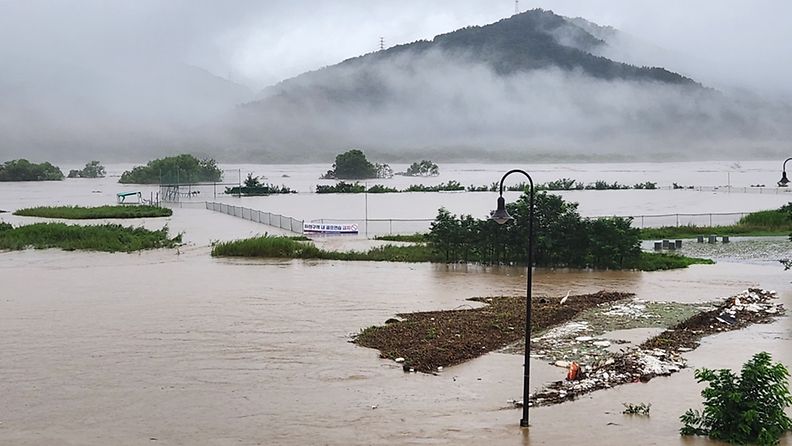 Etelä-Korean tulvat heinäkuussa 2023.