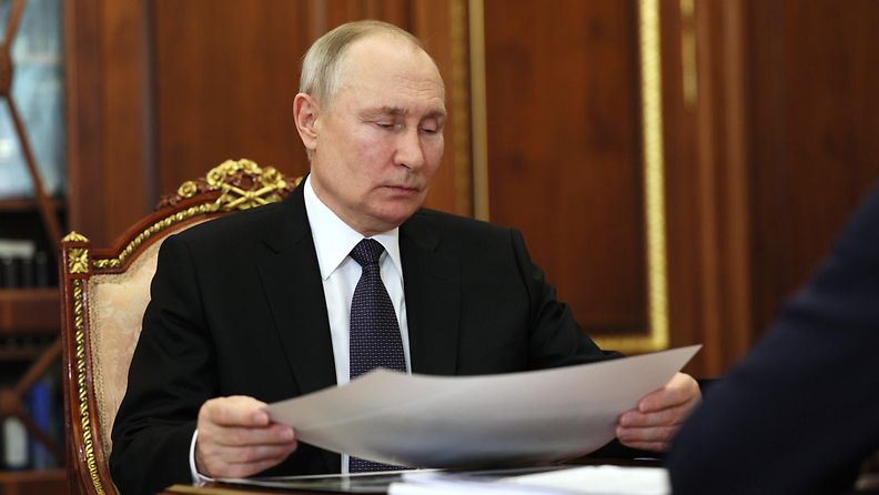 Venäjän presidentti Vladimir Putin Moskovassa 10. heinäkuuta 2023.
