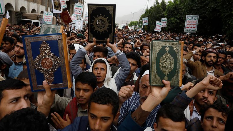 Koraani mielenoitus Jemen AOP