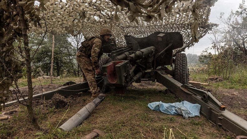 Ukrainan tykki Donetskin alueella 22. heinäkuuta.