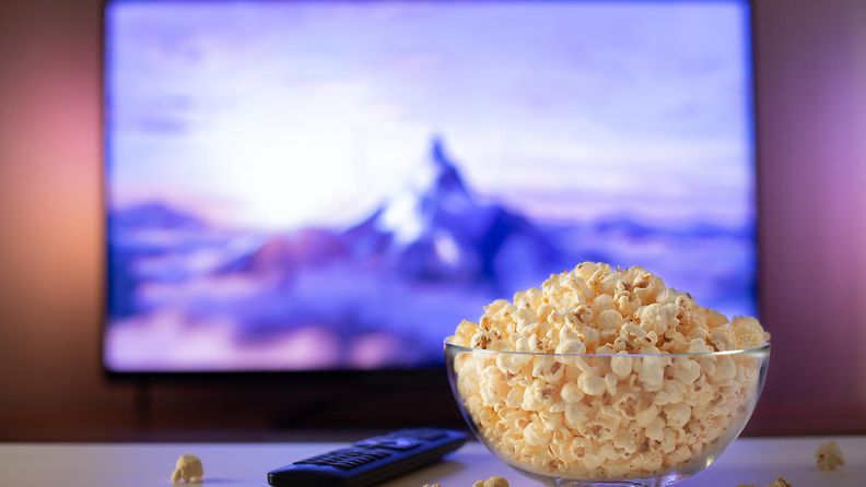 popcorn ja televisio