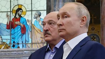 LK 17.8.2023 Venäjän presidentti Vladimir Putin ja Valko-Venäjän presidentti Aleksandr Lukashenka.