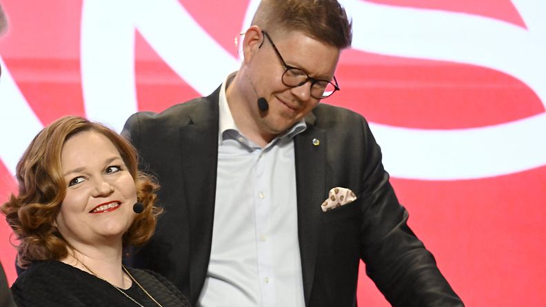 SDP:n puheenjohtajuudesta kisaavat Krista Kiuru ja Antti Lindtman 9. kesäkuuta 2023.