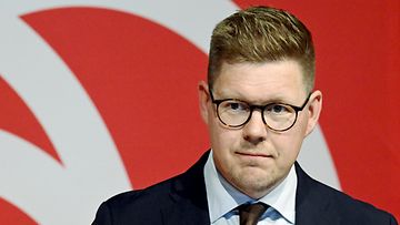 SDP:n puheenjohtaja Antti Lindtman 1. syyskuuta.