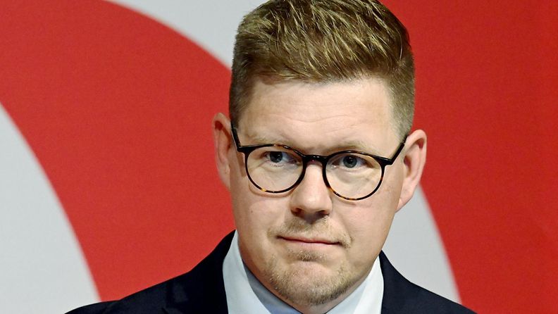 SDP:n puheenjohtaja Antti Lindtman 1. syyskuuta.
