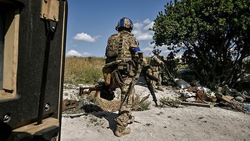 Ukrainan 3. rynnäkköprikaatin sotilaita.