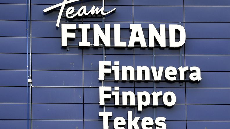 LK 26.9.2023 Team Finland -logo, Finnvera, Finpro ja Tekes, Espoossa 19. elokuuta 2016.