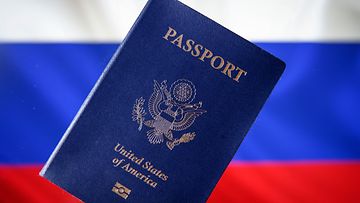 Yhdysvaltain passi, Venäjän lippu, Yhdysvallat, passport