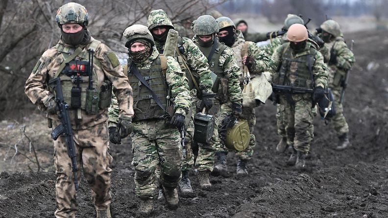 Venäjän armeijan sotilaita helmikuussa 2023.