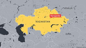 Kartta Kazakstan