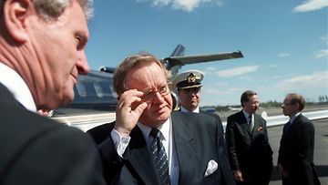 Presidentti Martti Ahtisaari Moskovassa vuonna 1999.