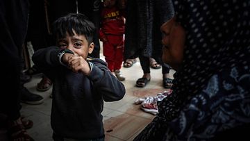 Gaza itkevä lapsi