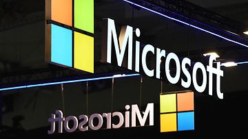 LK 11.1.2024 Yhdysvaltalaisen monikansallisen teknologiayhtiön Microsoftin logo Barcelonassa 31. tammikuuta 2023.