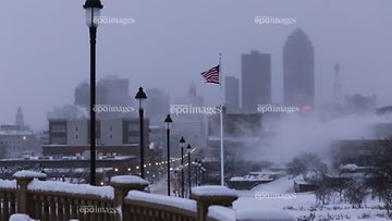 AOP Kuvaa talvisäästä Des Moinissa Iowassa 13. tammikuuta 2024