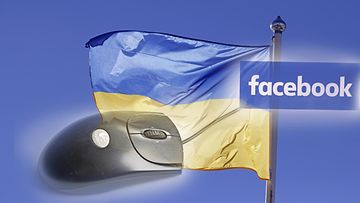 Ukrainan lippu, Facebook
