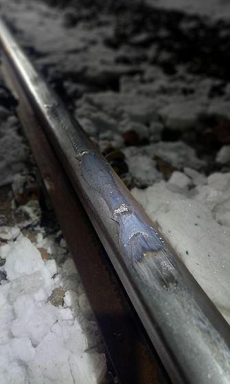 Rautatiekiskon vaurio Kouvola–Lahti-osuudella 1