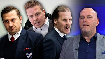Ville Peltonen, Lauri Marjamäki, Olli Jokinen ja Petteri Sihvonen. 