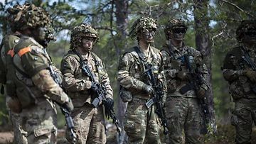 Yhdysvaltain sotilaita Rovaniemellä toukokuussa 2023. Kuvituskuva.