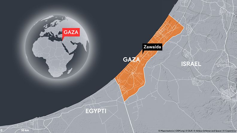 KARTTAKUVA (annin tekemä) Gazan Zawaidasta