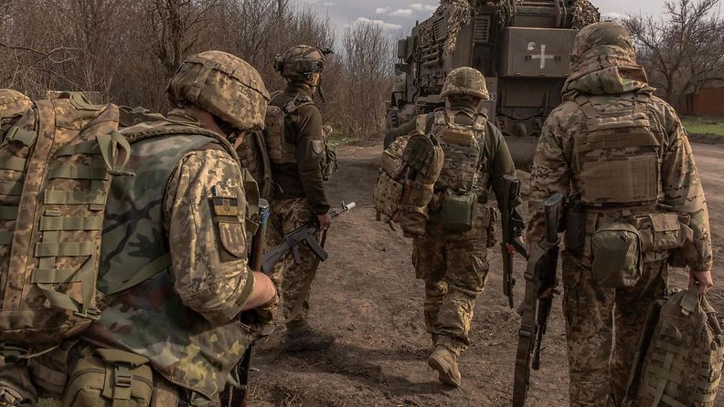 Ukrainan 23. mekanisoidun prikaatin sotilaita huhtikuussa 2024.