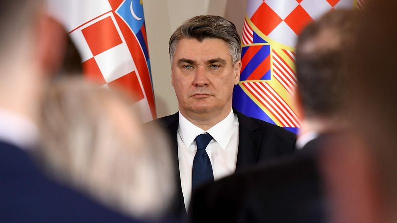 LK Kroatian presidentti Zoran Milanovic