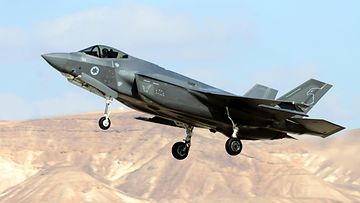 Israelin F-35-hävittäjä lokakuussa 2021 julkaistussa kuvassa.
