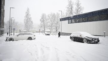Lumisateita Vantaalla