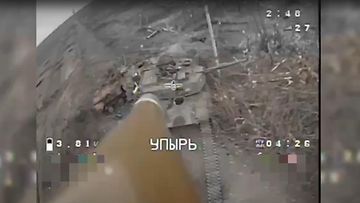 Kuvakaappaus Venäjän puolustusministeriön julkaisemalta videolta.