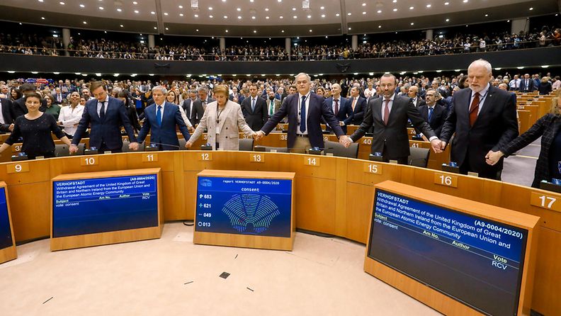 EU-parlamentti brexit 2020 EP