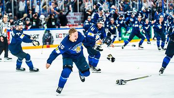Sakari Manninen ratkaisi MM-kullan Leijonille vuonna 2022. 