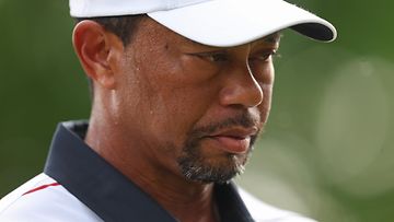 Tiger Woodsin golfkierros oli tuskainen perjantaina. 