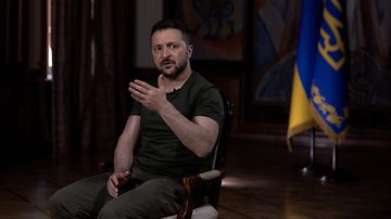 Ukrainan presidentti Volodymyr Zelenskyi toukokuussa.