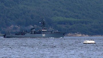 Kovrovets-sotalaiva elokuussa 2021.