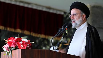 Iranin presidentti Ebrahim Raisi huhtikuussa 2024.