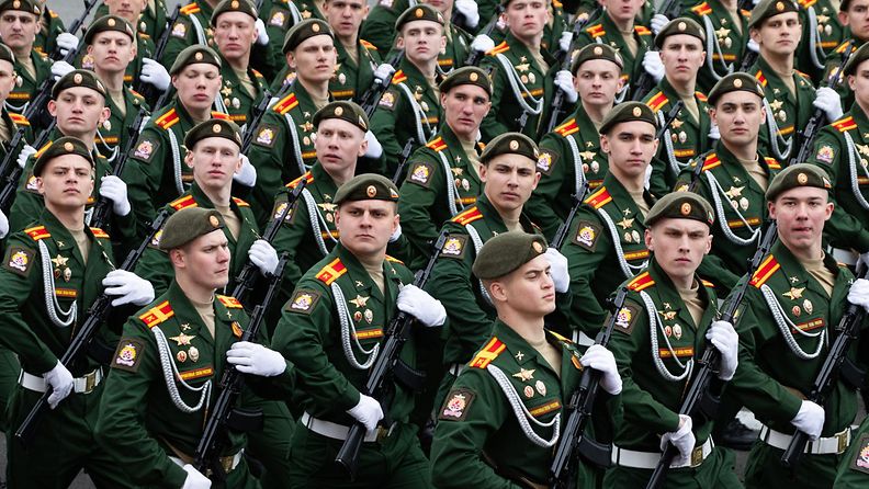 Venäläissotilaita kenraaliharjoituksissa LK 23.5.2024