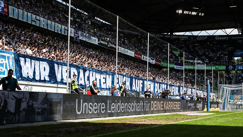 Duisburg ja FC Erzgebirge Aue kohtasivat MSV Arenalla 12. toukokuuta. 