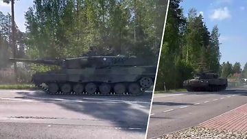 Tuusulalaisen Samin piihan editse rymisteli panssarivaunuja