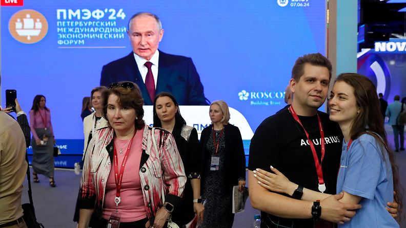 Putin. Pietarin talousfoorumi