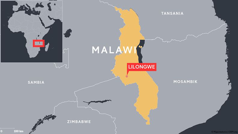 1106 Malawi kartta