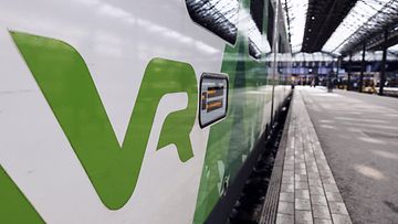VR:n juna Helsingissä maaliskuussa 2023.