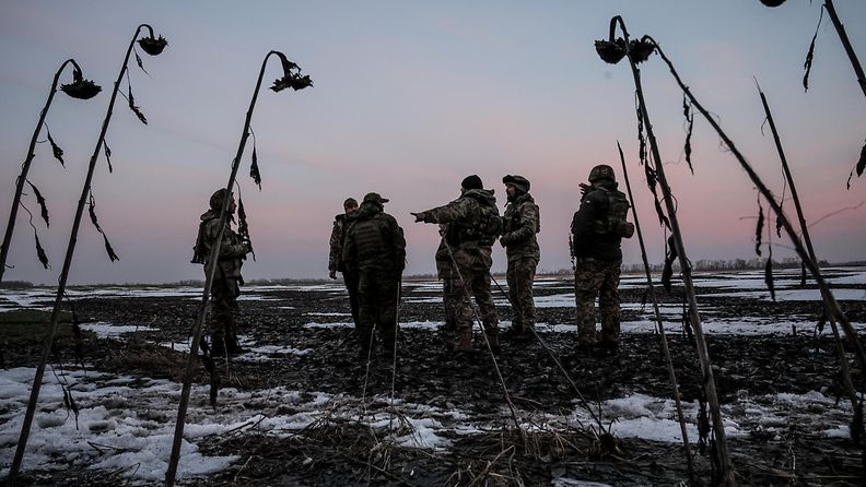 Ukrainan armeijan sotilaita joulukuussa 2023. Kuvituskuva.
