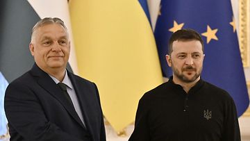 Unkarin ja Ukrainan presidentit Viktor Orbán ja Volodymyr Zelenskyi tapasivat tiistaina.