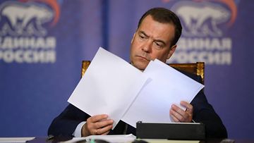 Venäjän turvallisuusneuvoston varapuheenjohtaja Dmitri Medvedev vuonna 2020.