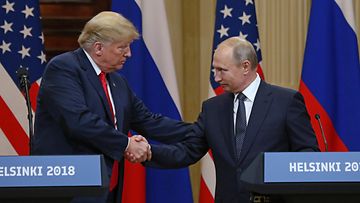 Donald Trump ja Vladimir Putin tapasivat Helsingissä heinäkuussa 2018.
