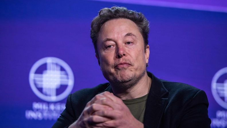 Elon Musk Beverly Hillsissä 6. toukokuuta 2024.